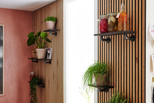 Distinctive Shelves in the Kitchen